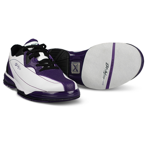 KR Strikeforce Dream White/Purple Right Hand High Performance Women's Bowling Shoe Wide