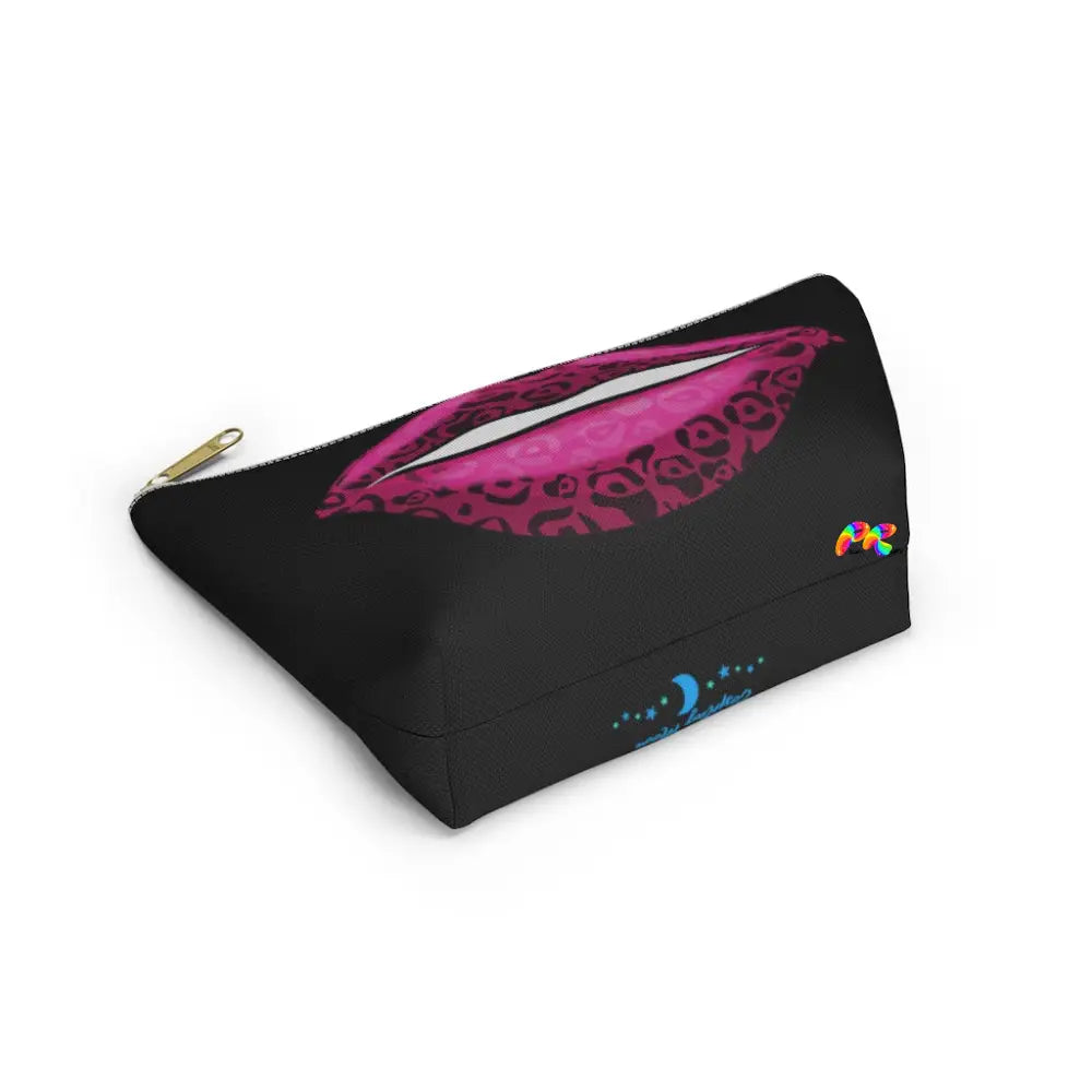 Leopard Print Lips Makeup Bag