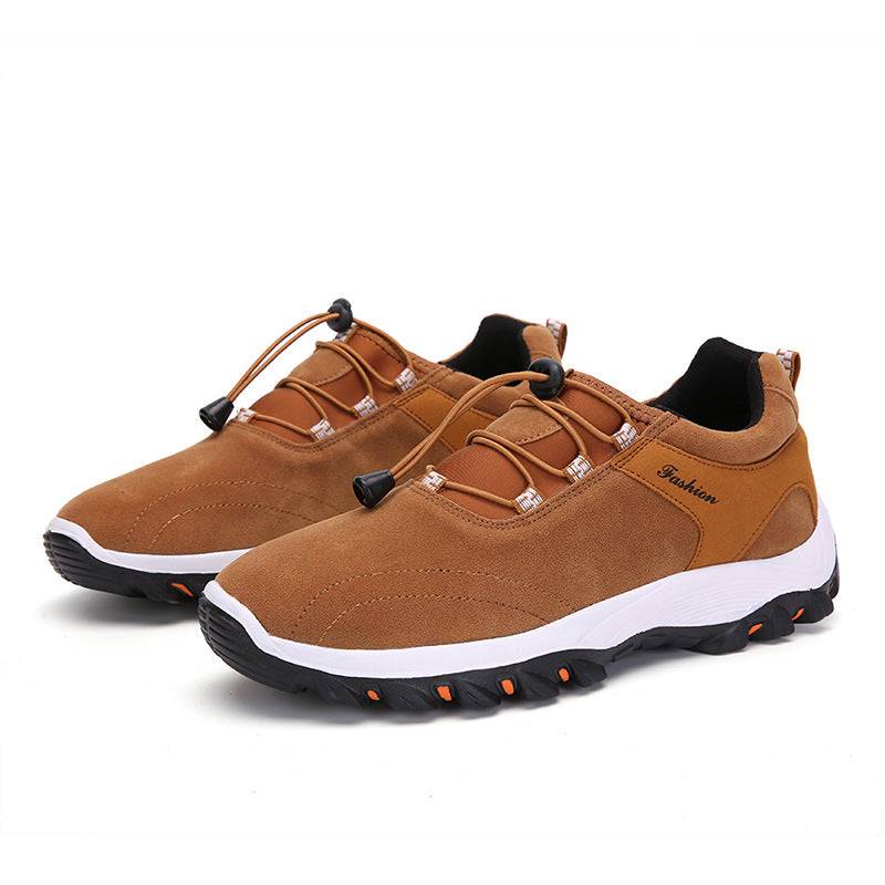 Libiyi Men Synthetic Suede Non Slip Outdoor Casual Hiking Shoes