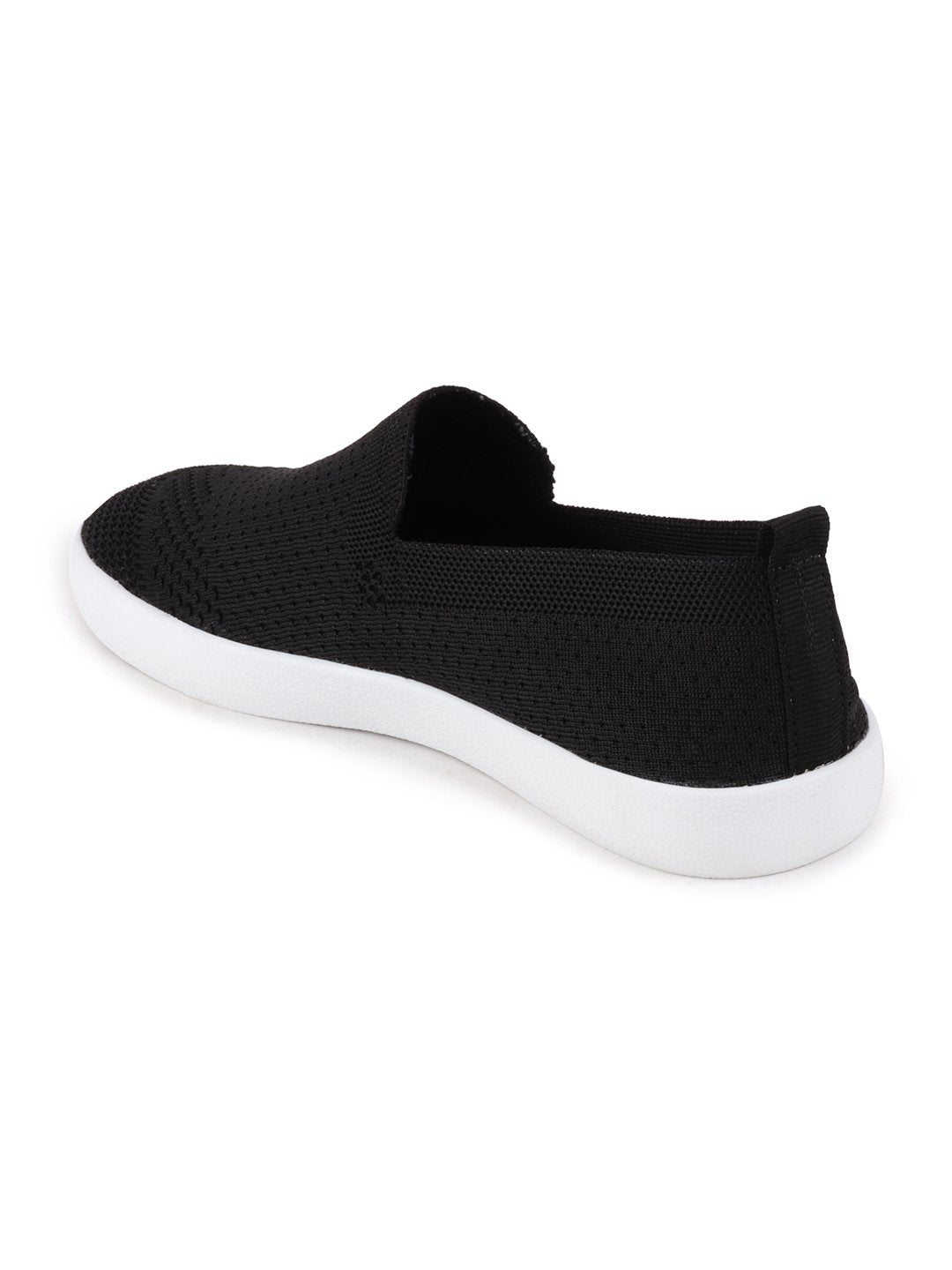 Men Black Casual Slip-On Shoes