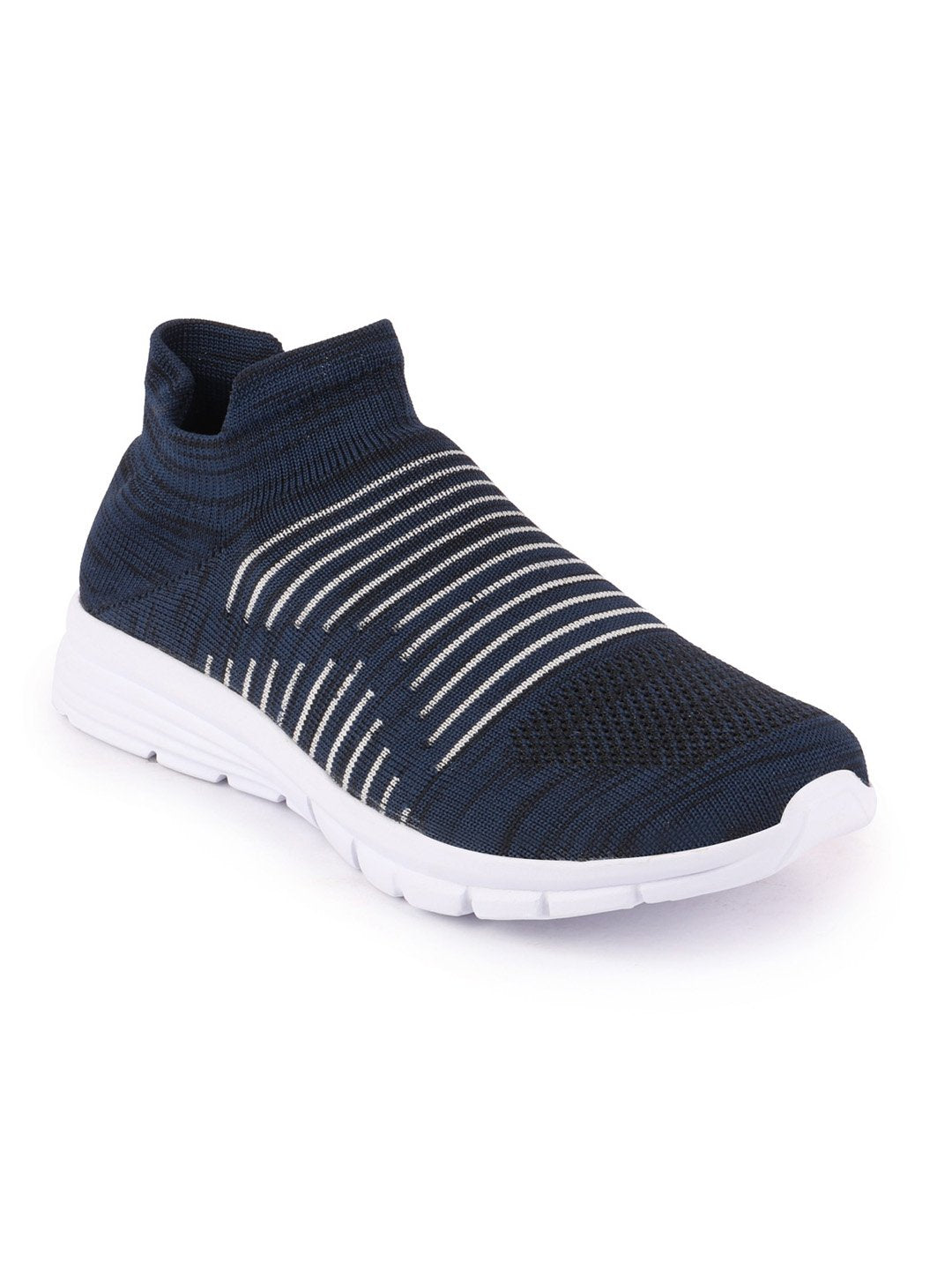 Men Blue Sports Slip-On Walking Shoes