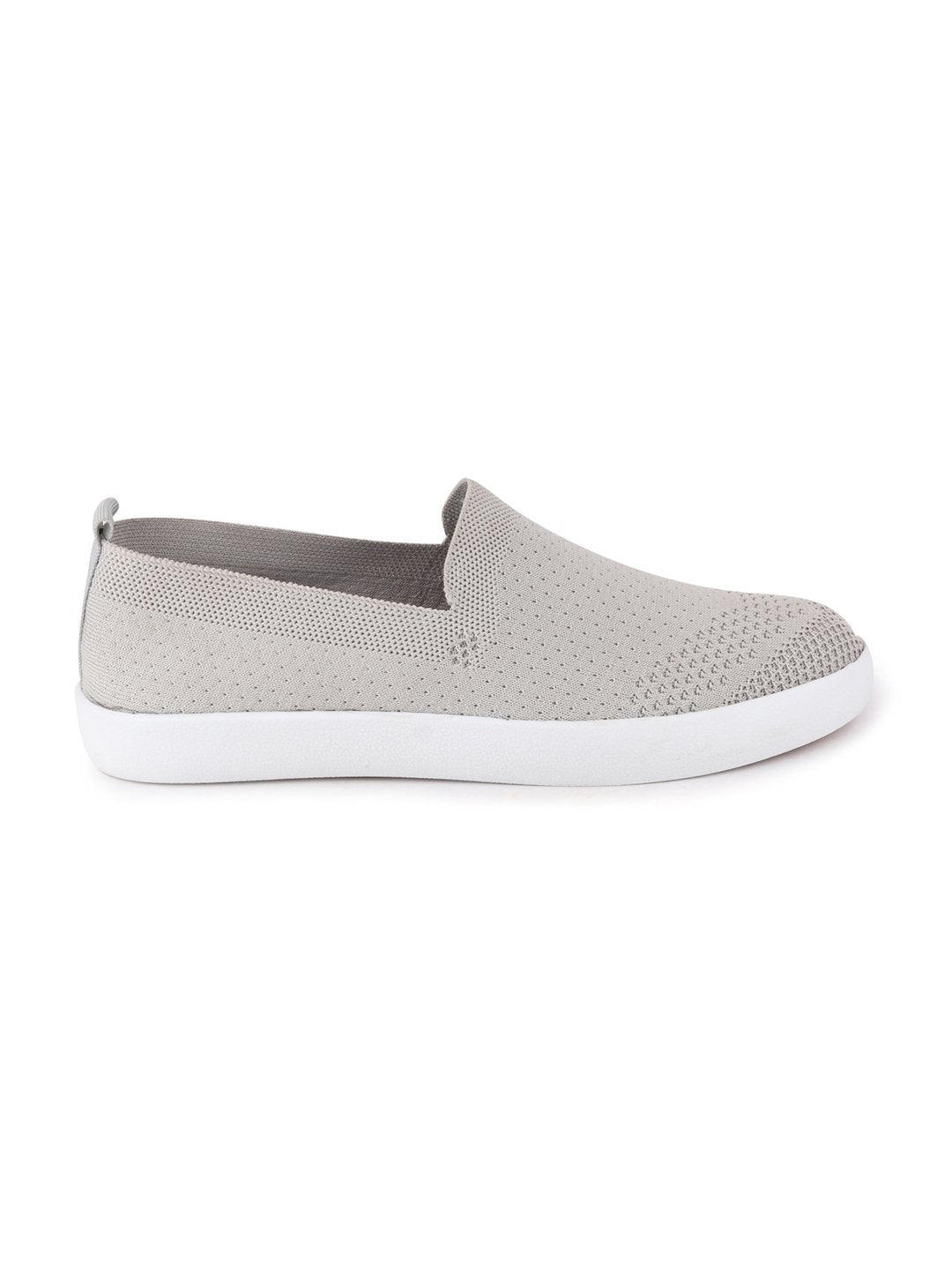 Men Grey Casual Slip-On Shoes