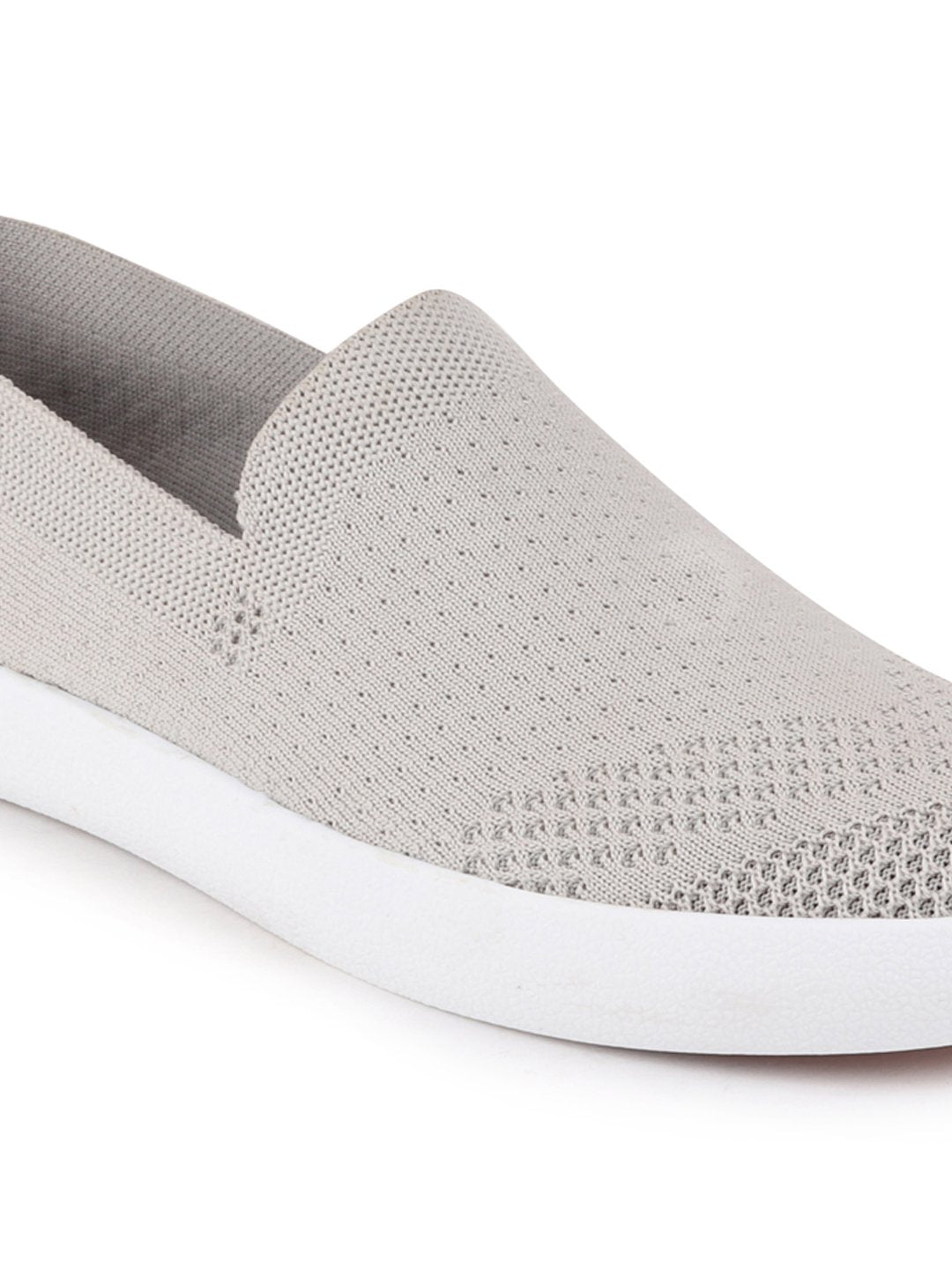 Men Grey Casual Slip-On Shoes