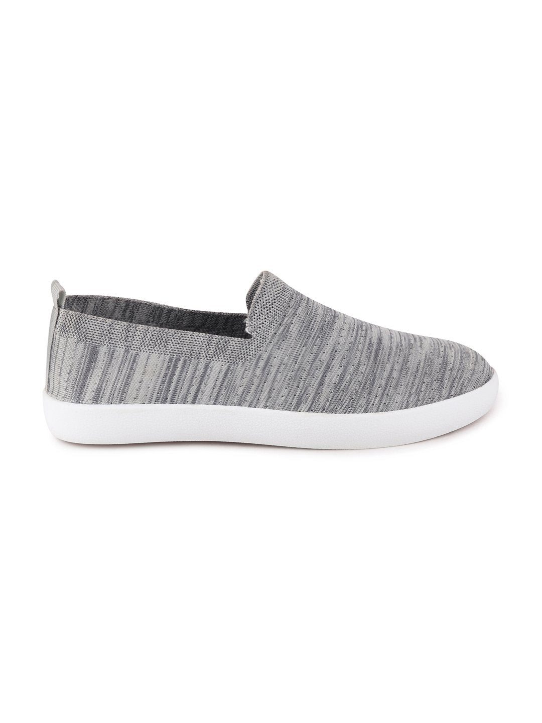 Men Grey Casual Slip-On Shoes