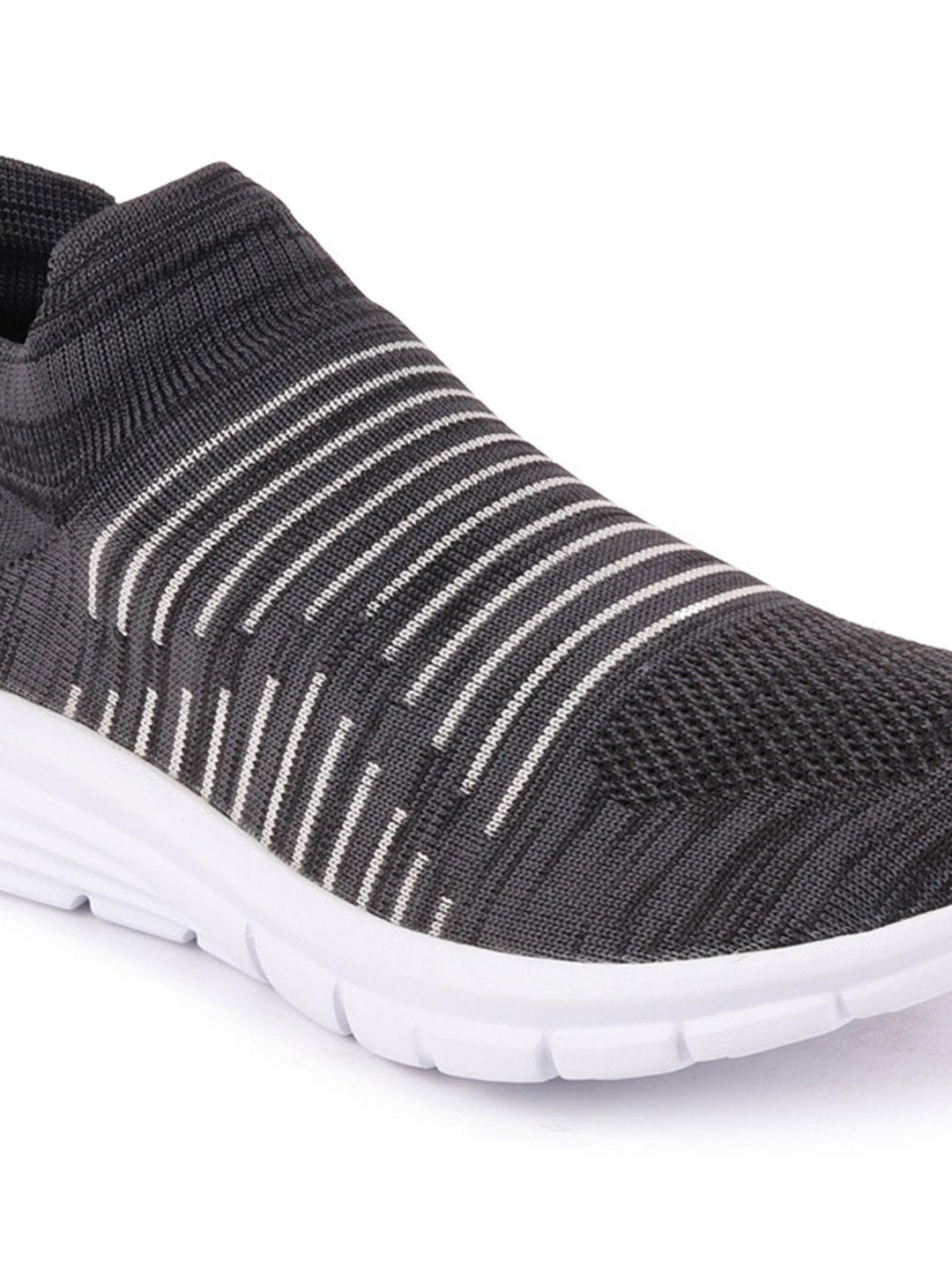 Men Grey Sports Slip-On Walking Shoes