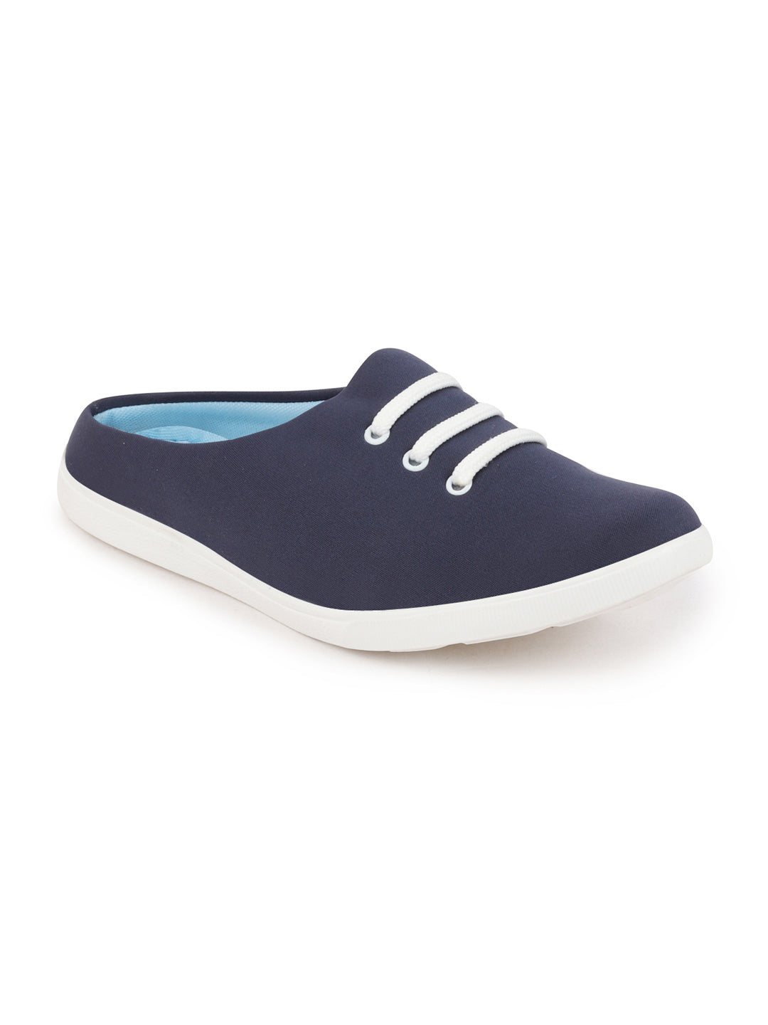 Men Navy Blue Casual Canvas Slip-On Shoes