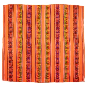 Peruvian Woven Throw - Orange