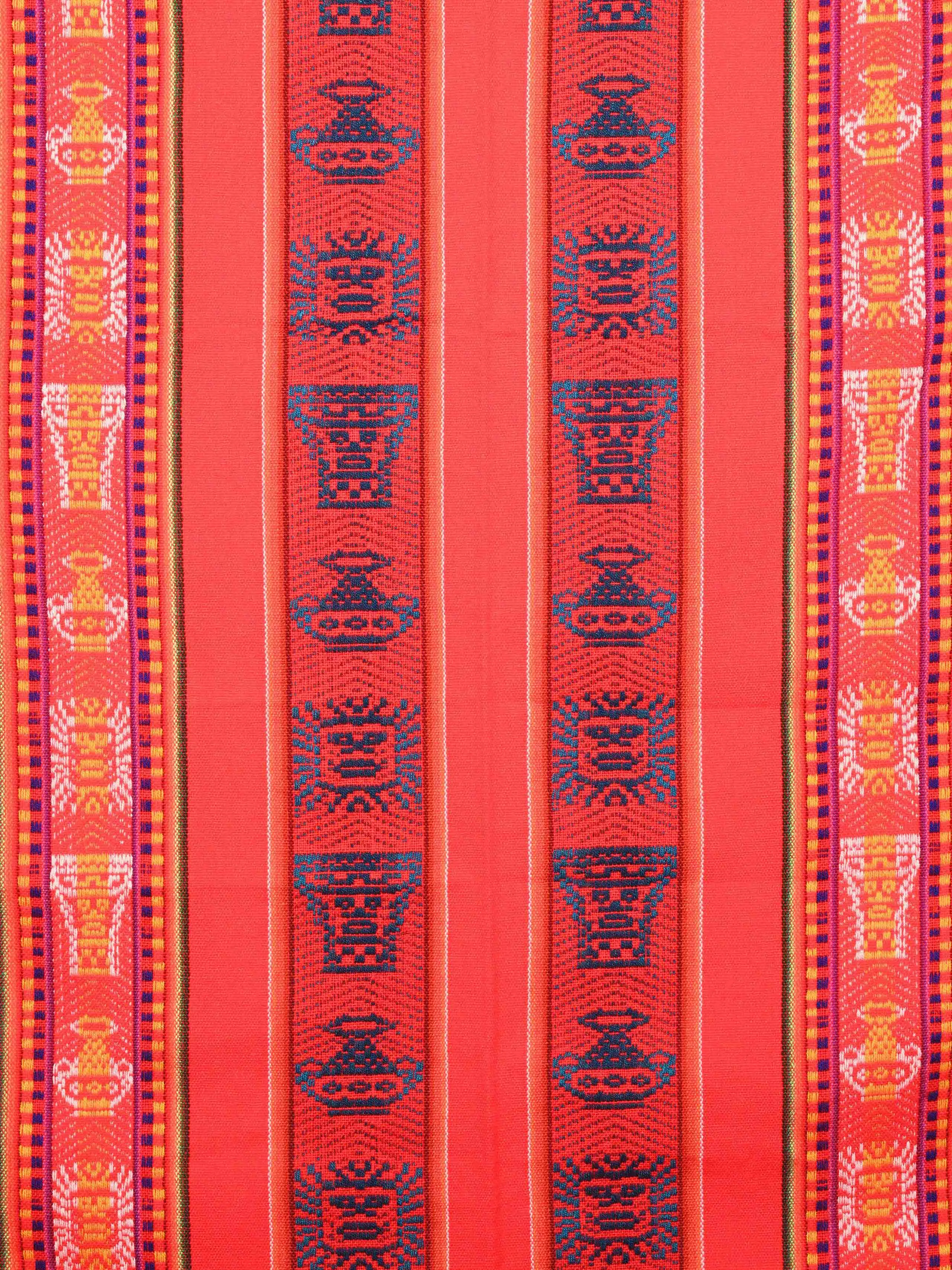 Peruvian Woven Throw - Red