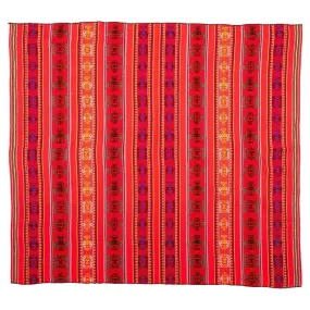 Peruvian Woven Throw - Red