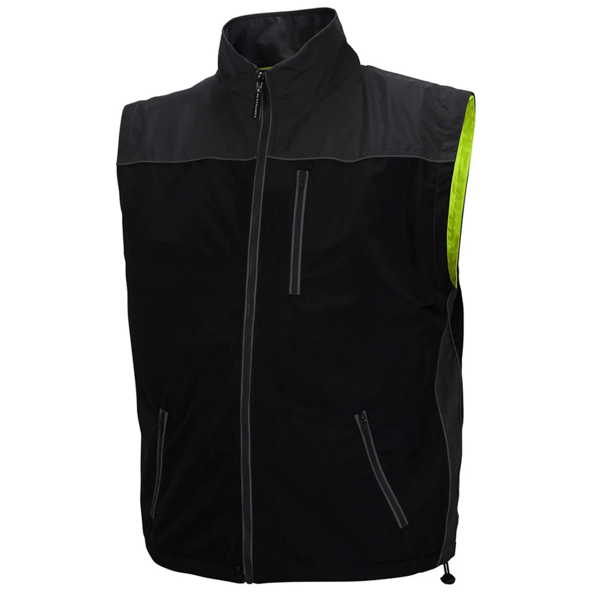 Pyramex Safety Winter Wear RJR3410 Series Class 3 Hi-Vis Lime 4-in-1 Quilted Reversible Jacket