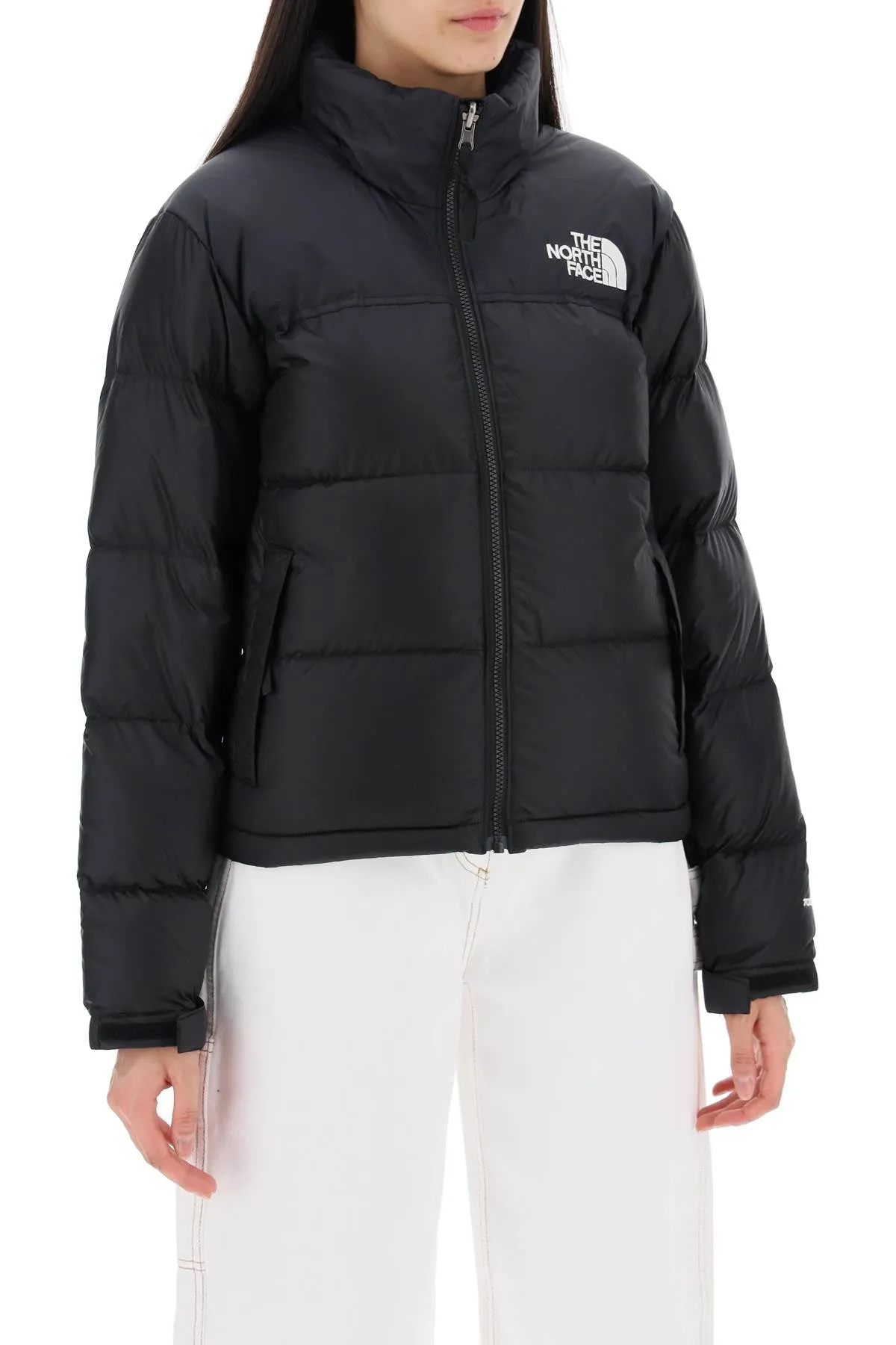 ripstop nylon nuptse cropped down jacket NF0A3XEO R TNF BLACK