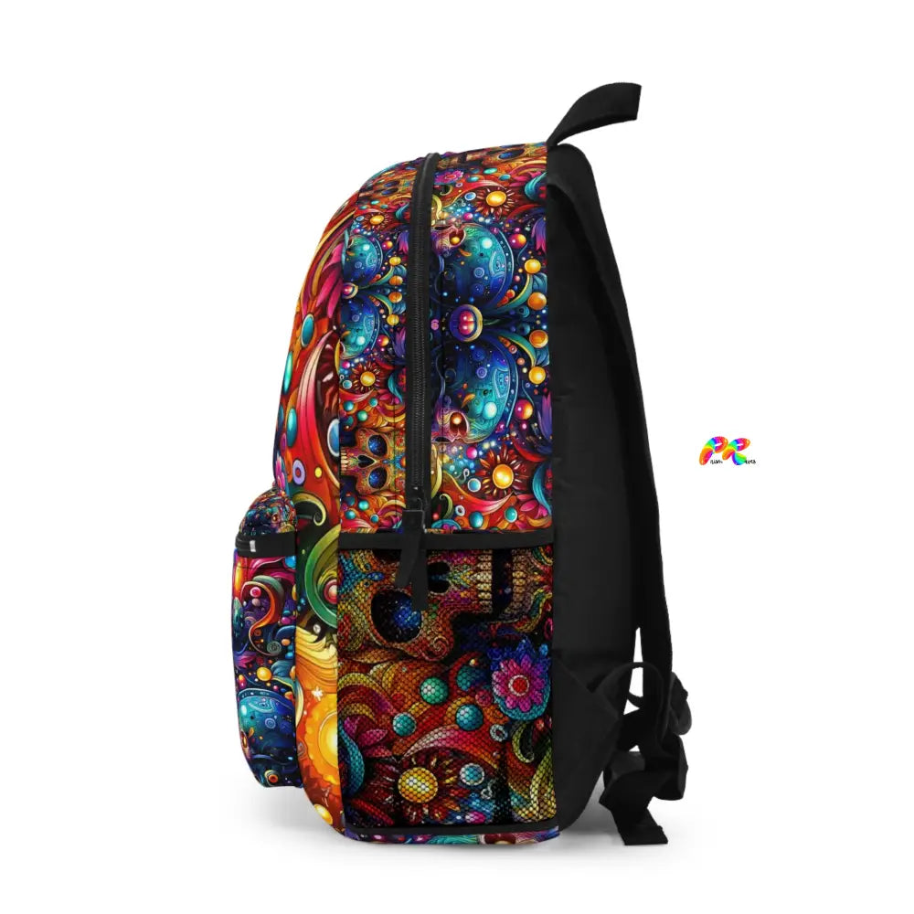 Skull Light Fantasia Rave Backpack