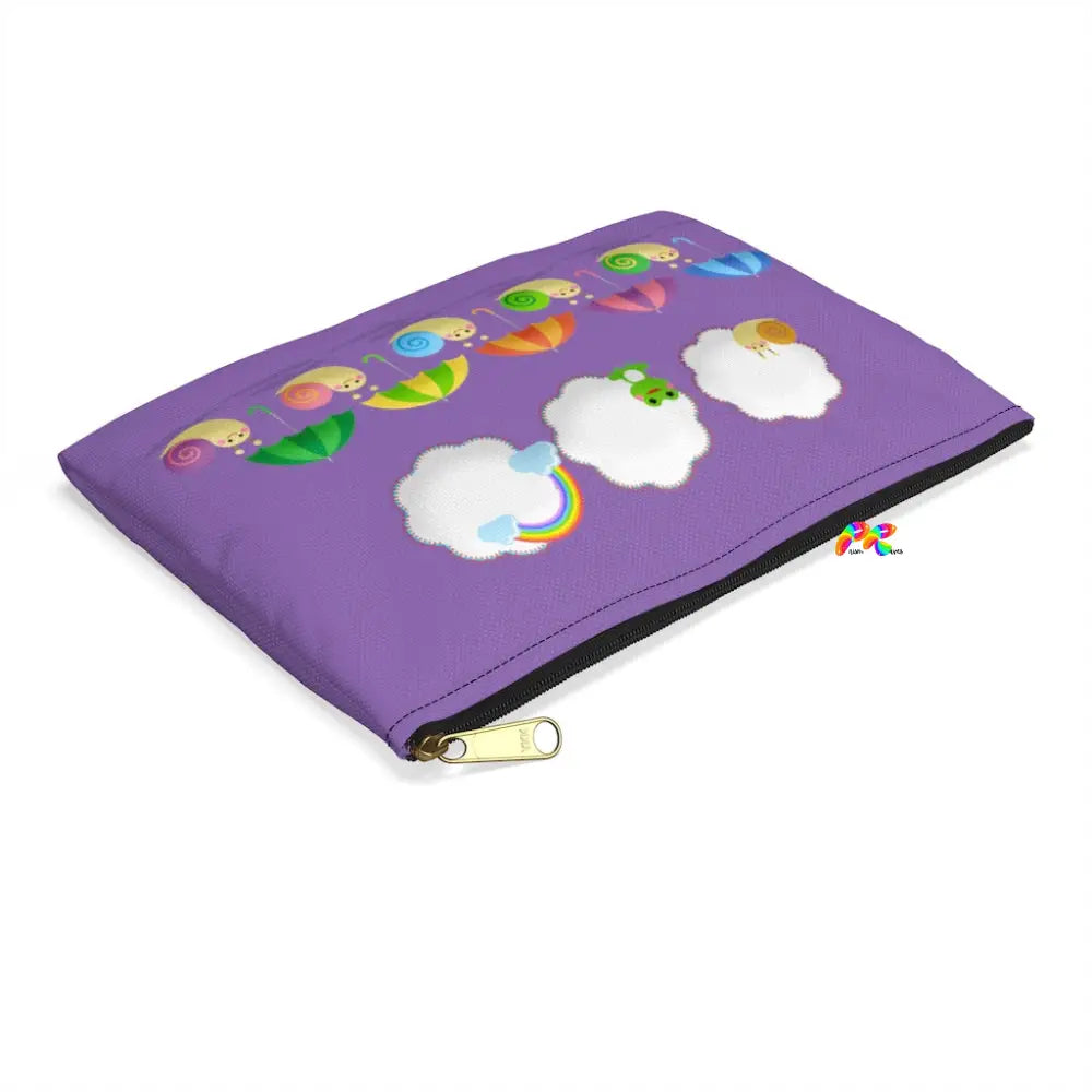 Snails with Umbrellas Accessory Pouch