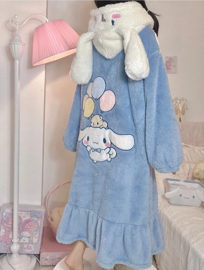 super warm 2021 Fw Cinnamoroll pyjamas dress