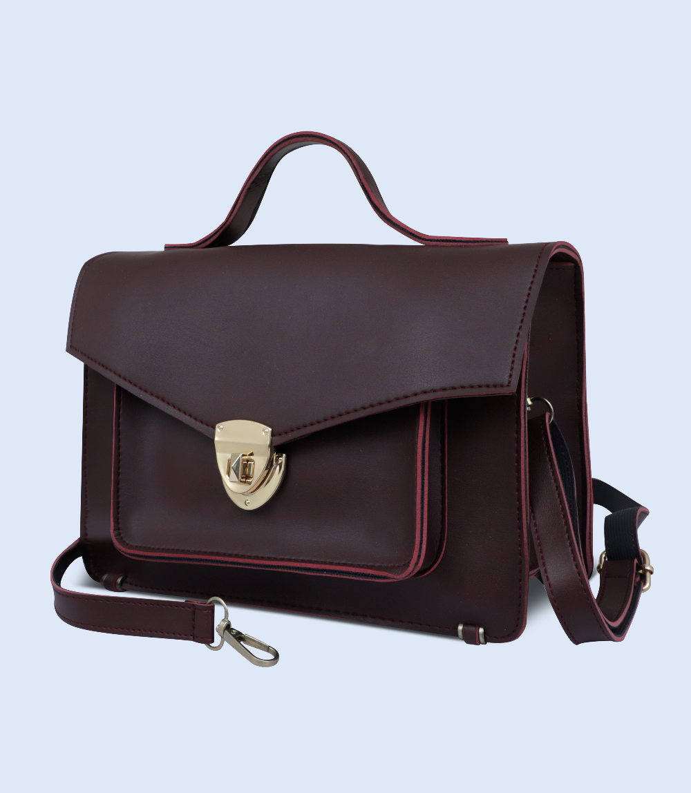 WB2290-MAROON-Women Shoulder Bag