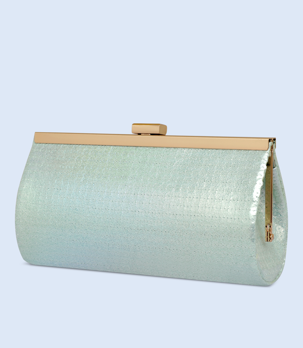 WB2406-AQUA-Women Snazzy Clutch