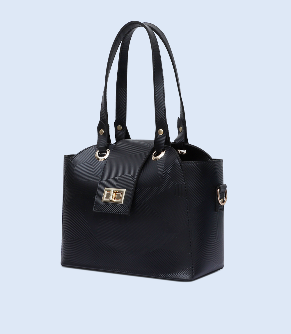 WB2520-BLACK-Women Shoulder Bag