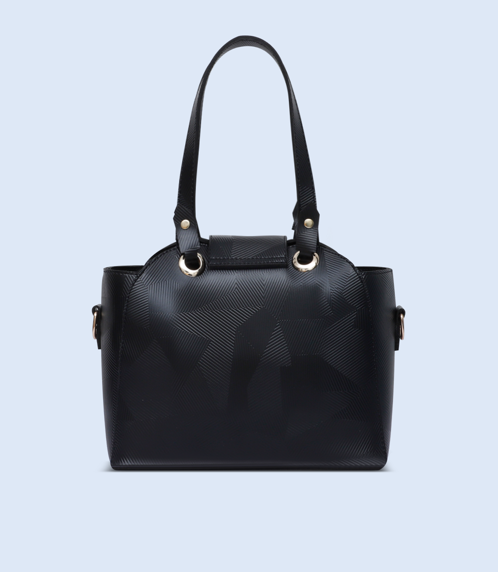 WB2520-BLACK-Women Shoulder Bag