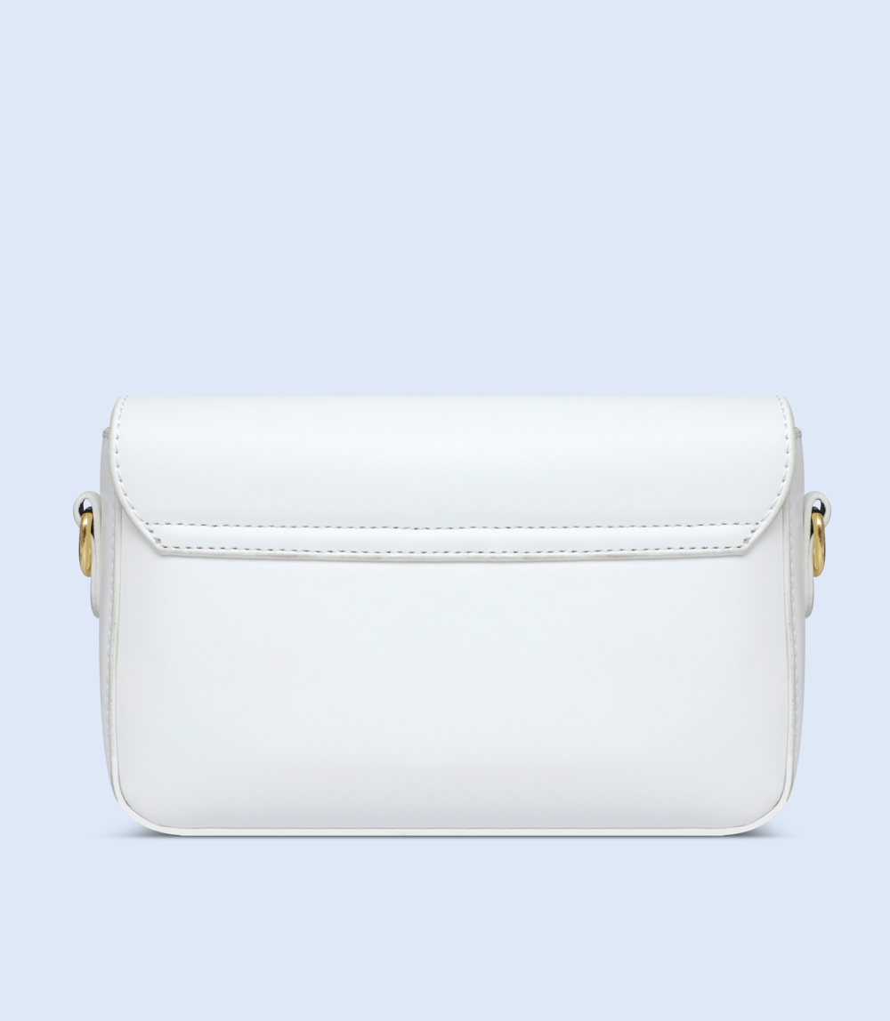 WB2695-WHITE-Women Trendy Bag