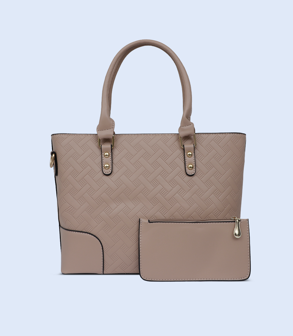 WB2766-BEIGE-Women Shoulder Bag