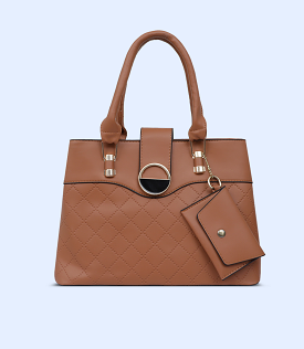 WB2771-TAN-Women Shoulder Bag