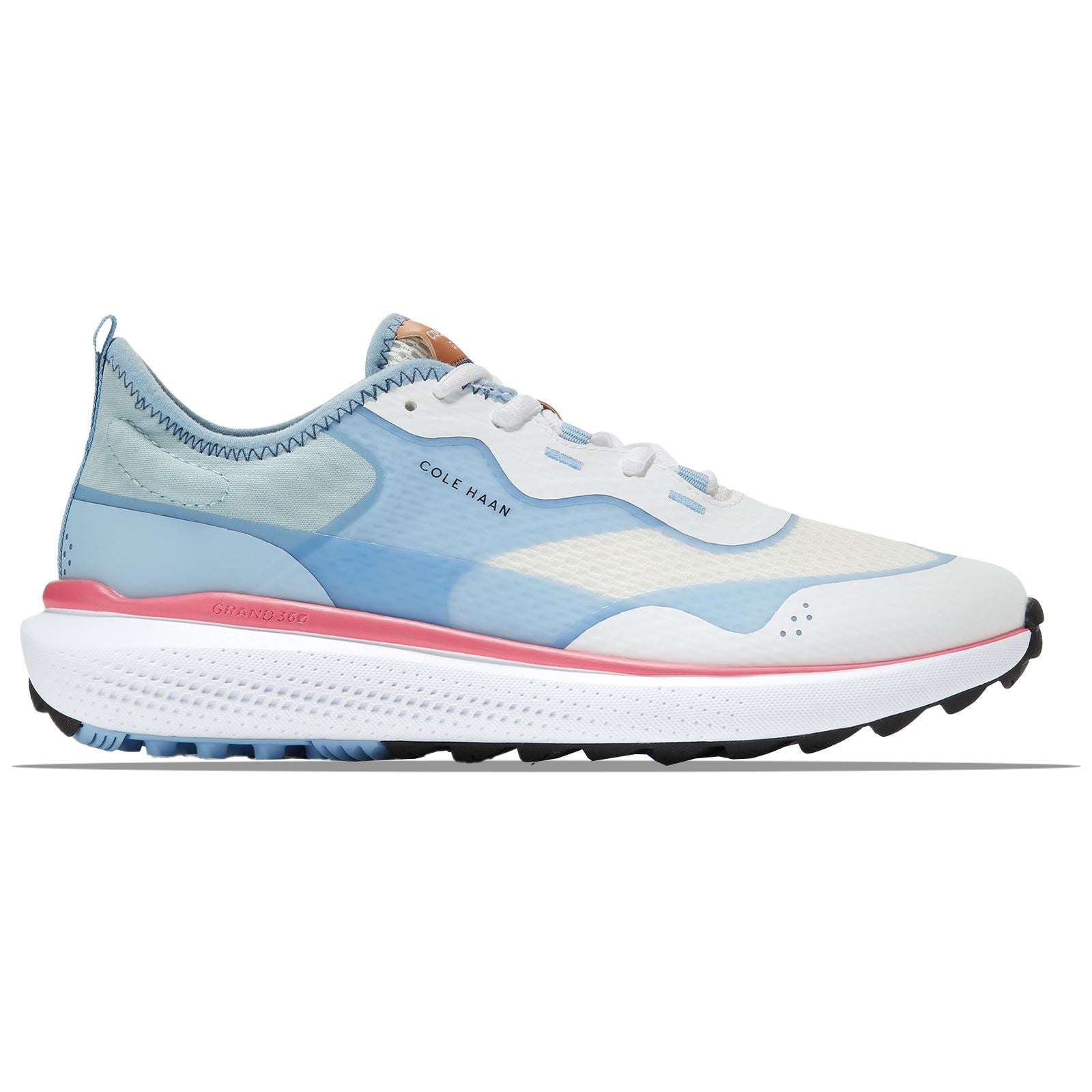 Womens ZEROGRAND Fairway Optic White/Blue Bell/Sun Kissed Coral - 2024