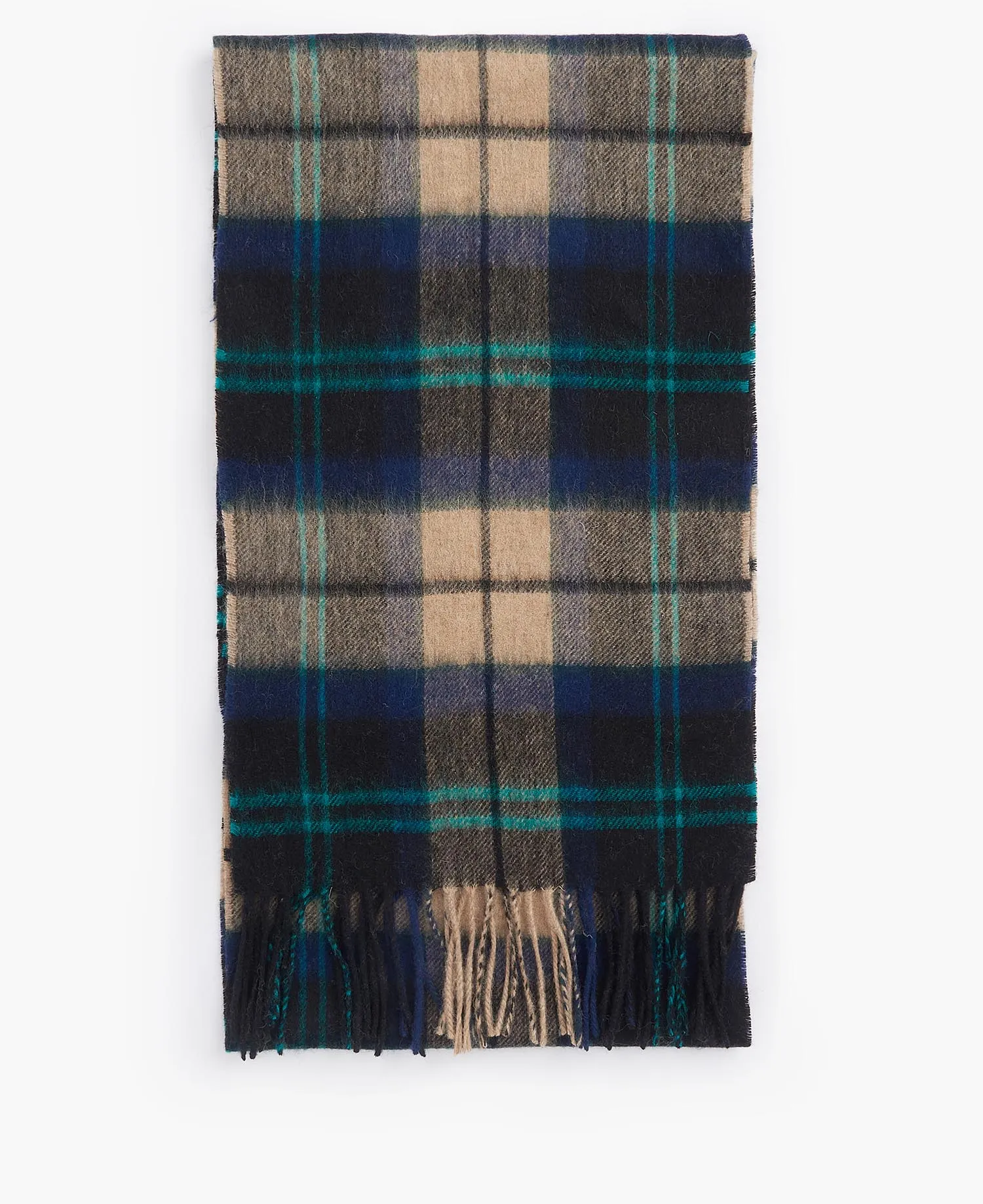 Wool Cashmere Scarf Green Loch