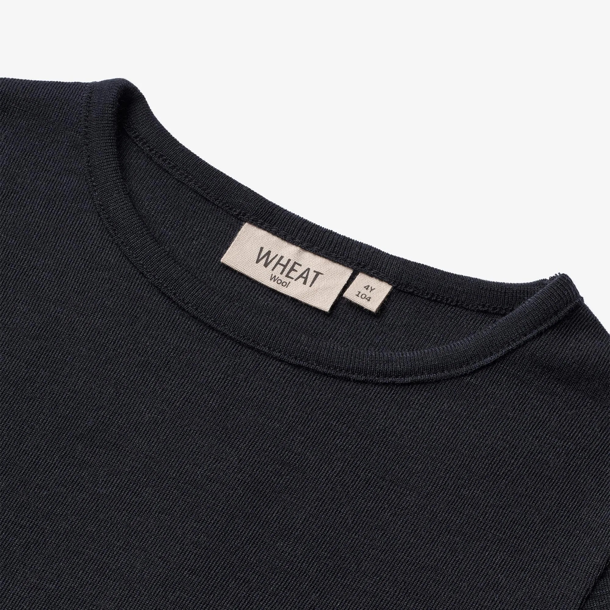 Wool T-Shirt LS - navy